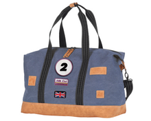 Load the image into the gallery, Sac de Voyage Week-end 24H - Bleu, Personnalisable et Raffiné en Coton avec Patch - LÉGENDE