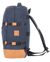 Charger l'image dans la galerie, Sac de Voyage Cabine 24H - Bleu, Personnalisable et Chic en Coton avec Patch - LÉGENDE