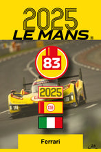 Charger l'image dans la galerie, 4 Patchs Brodés Scratch (Pour Sacs LÉGENDE) – Victoire Ferrari 2025 – 24H LÉGENDE