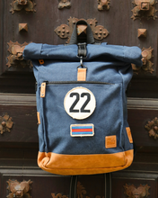 Load the image into the gallery, Sac à Dos Tendance 24H - Bleu, Personnalisable et Confortable avec Patch - LÉGENDE