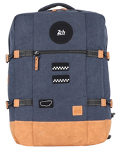 Load the image into the gallery, Sac de Voyage Cabine 24H - Bleu, Personnalisable et Chic en Coton avec Patch - LÉGENDE