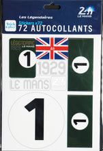 Load the image into the gallery, <transcy>24H LEGENDE - Pack of 5 repositionable sticker sheets - 1929</transcy>