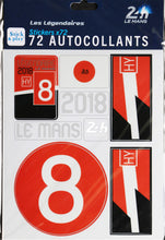 Load the image into the gallery, <transcy>24H LEGENDE - Pack of 5 repositionable sticker sheets - 2018</transcy>