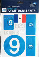 Load the image into the gallery, <transcy>24H LEGENDE - Pack of 5 repositionable sticker sheets - 1923</transcy>