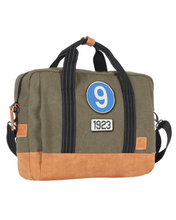 Load the image into the gallery, Sacoche Multimédia 24H - Kaki, Personnalisable pour Ordinateur avec Patch - LÉGENDE