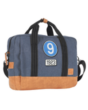 Load the image into the gallery, Sacoche Multimédia 24H - Bleue, Personnalisable pour Ordinateur avec Patch - LÉGENDE