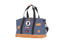 Charger l'image dans la galerie, Sac de Voyage Week-end 24H - Bleu, Personnalisable et Raffiné en Coton avec Patch - LÉGENDE