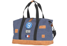 Charger l'image dans la galerie, Sac de Voyage Week-end 24H - Bleu, Personnalisable et Raffiné en Coton avec Patch - LÉGENDE