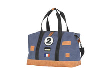 Charger l'image dans la galerie, Sac de Voyage Week-end 24H - Bleu, Personnalisable et Raffiné en Coton avec Patch - LÉGENDE