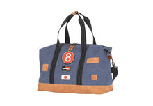 Charger l'image dans la galerie, Sac de Voyage Week-end 24H - Bleu, Personnalisable et Raffiné en Coton avec Patch - LÉGENDE