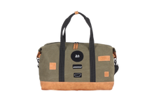 Load the image into the gallery, Sac de Voyage Week-end 24H - Kaki, Personnalisable et Raffiné en Coton avec Patch - LÉGENDE
