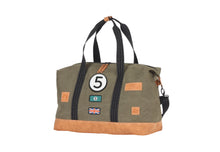 Load the image into the gallery, Sac de Voyage Week-end 24H - Kaki, Personnalisable et Raffiné en Coton avec Patch - LÉGENDE