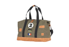 Load the image into the gallery, Sac de Voyage Week-end 24H - Kaki, Personnalisable et Raffiné en Coton avec Patch - LÉGENDE