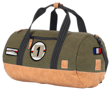 Charger l'image dans la galerie, Sac de Voyage Polochon 24H - Kaki, Personnalisable et Élégant en Coton avec Patch - LÉGENDE