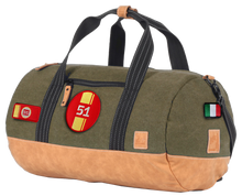 Load the image into the gallery, Sac de Voyage Polochon 24H - Kaki - Personnalisable et Élégant en Coton avec Patch - LÉGENDE