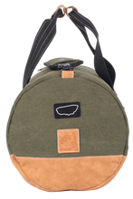 Charger l'image dans la galerie, Sac de Voyage Polochon 24H - Kaki, Personnalisable et Élégant en Coton avec Patch - LÉGENDE