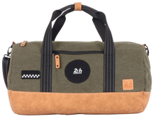 Charger l'image dans la galerie, Sac de Voyage Polochon 24H - Kaki, Personnalisable et Élégant en Coton avec Patch - LÉGENDE