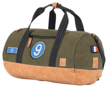 Charger l'image dans la galerie, Sac de Voyage Polochon 24H - Kaki, Personnalisable et Élégant en Coton avec Patch - LÉGENDE