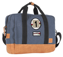 Charger l'image dans la galerie, Sacoche Multimédia 24H - Bleue, Personnalisable pour Ordinateur avec Patch - LÉGENDE
