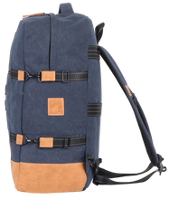 Charger l'image dans la galerie, Sac de Voyage Cabine 24H - Bleu, Personnalisable et Chic en Coton avec Patch - LÉGENDE