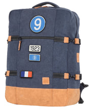 Charger l'image dans la galerie, Sac de Voyage Cabine 24H - Bleu, Personnalisable et Chic en Coton avec Patch - LÉGENDE