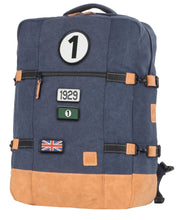 Charger l'image dans la galerie, Sac de Voyage Cabine 24H - Bleu, Personnalisable et Chic en Coton avec Patch - LÉGENDE