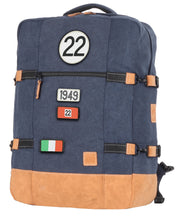 Load the image into the gallery, Sac de Voyage Cabine 24H - Bleu, Personnalisable et Chic en Coton avec Patch - LÉGENDE