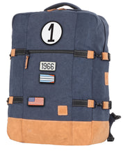Load the image into the gallery, Sac de Voyage Cabine 24H - Bleu, Personnalisable et Chic en Coton avec Patch - LÉGENDE