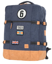 Charger l'image dans la galerie, Sac de Voyage Cabine 24H - Bleu, Personnalisable et Chic en Coton avec Patch - LÉGENDE