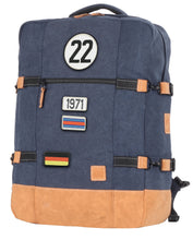 Charger l'image dans la galerie, Sac de Voyage Cabine 24H - Bleu, Personnalisable et Chic en Coton avec Patch - LÉGENDE