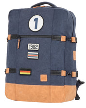 Charger l'image dans la galerie, Sac de Voyage Cabine 24H - Bleu, Personnalisable et Chic en Coton avec Patch - LÉGENDE