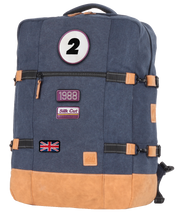 Charger l'image dans la galerie, Sac de Voyage Cabine 24H - Bleu, Personnalisable et Chic en Coton avec Patch - LÉGENDE