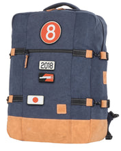 Charger l'image dans la galerie, Sac de Voyage Cabine 24H - Bleu, Personnalisable et Chic en Coton avec Patch - LÉGENDE