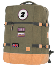 Charger l'image dans la galerie, Sac de Voyage Cabine 24H - Kaki, Personnalisable et Chic en Coton avec Patch - LÉGENDE