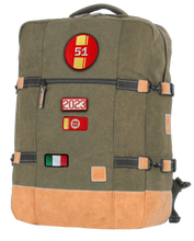 Charger l'image dans la galerie, Sac de Voyage Cabine 24H - Kaki, Personnalisable et Chic en Coton avec Patch - LÉGENDE