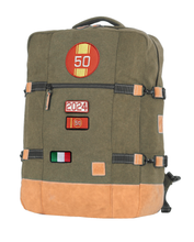 Charger l'image dans la galerie, Sac de Voyage Cabine 24H - Kaki, Personnalisable et Chic en Coton avec Patch - LÉGENDE