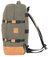 Charger l'image dans la galerie, Sac de Voyage Cabine 24H - Kaki, Personnalisable et Chic en Coton avec Patch - LÉGENDE