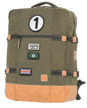 Load the image into the gallery, Sac de Voyage Cabine 24H - Kaki, Personnalisable et Chic en Coton avec Patch - LÉGENDE