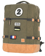 Charger l'image dans la galerie, Sac de Voyage Cabine 24H - Kaki, Personnalisable et Chic en Coton avec Patch - LÉGENDE