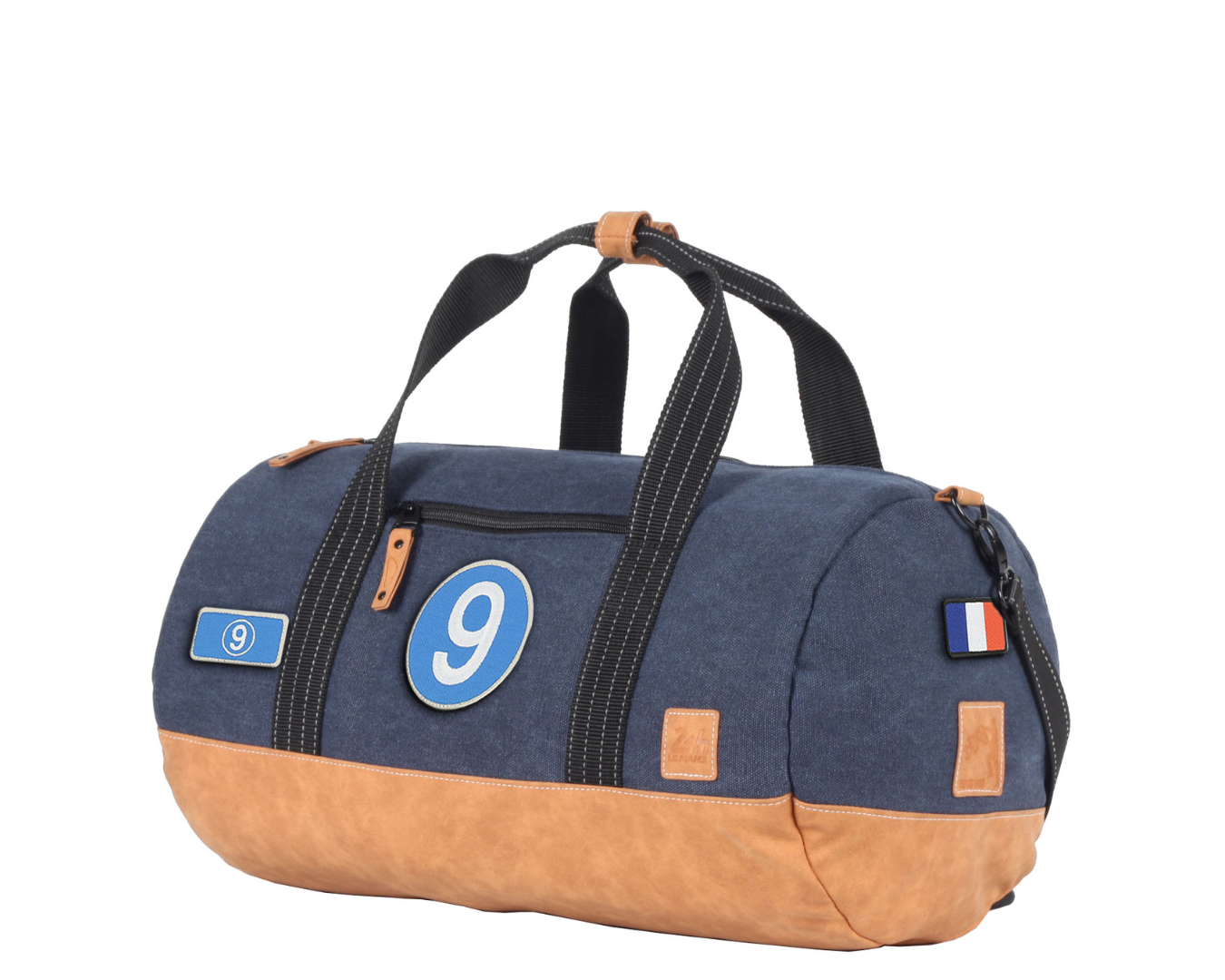 Sac de Voyage Polochon 24H - Bleu, Personnalisable et Élégant en Coton 45 cm - LÉGENDE