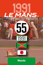 Load the image into the gallery, 4 Patchs Brodés Scratch (Pour Sacs LÉGENDE) – Victoire Mazda 1991 – 24H LÉGENDE
