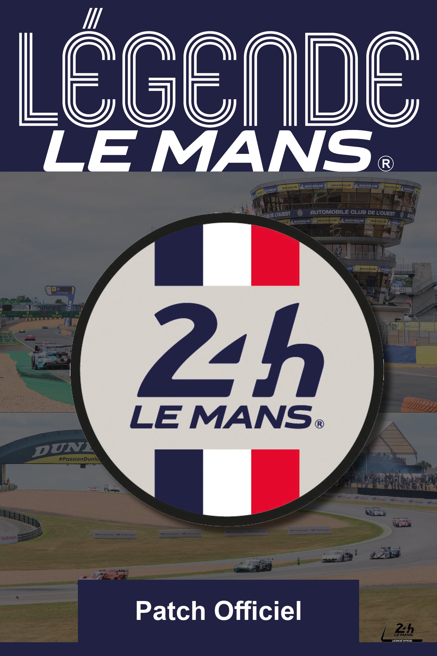 24H LEGENDE - patch brodé repositionnable - logo 24H