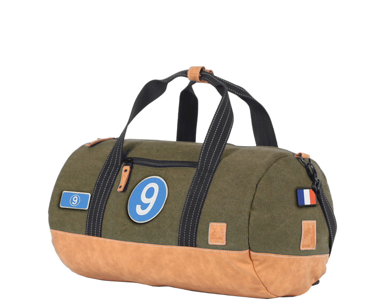 Sac de Voyage Polochon 24H - Kaki, Personnalisable et Élégant en Coton 45 cm - LÉGENDE