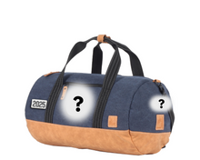 Charger l&#39;image dans la galerie, Sac de Voyage Polochon 24H - Bleu, Personnalisable et Élégant en Coton avec Patch - LÉGENDE
