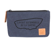 Load the image into the gallery, Pochette Trousse 24H - Bleue, Pratique en Coton 22 x 15 cm - LÉGENDE
