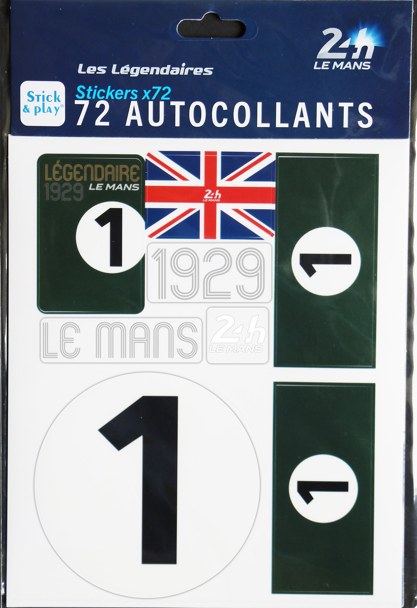 <transcy>24H LEGENDE - Pack of 5 repositionable sticker sheets - 1929</transcy>