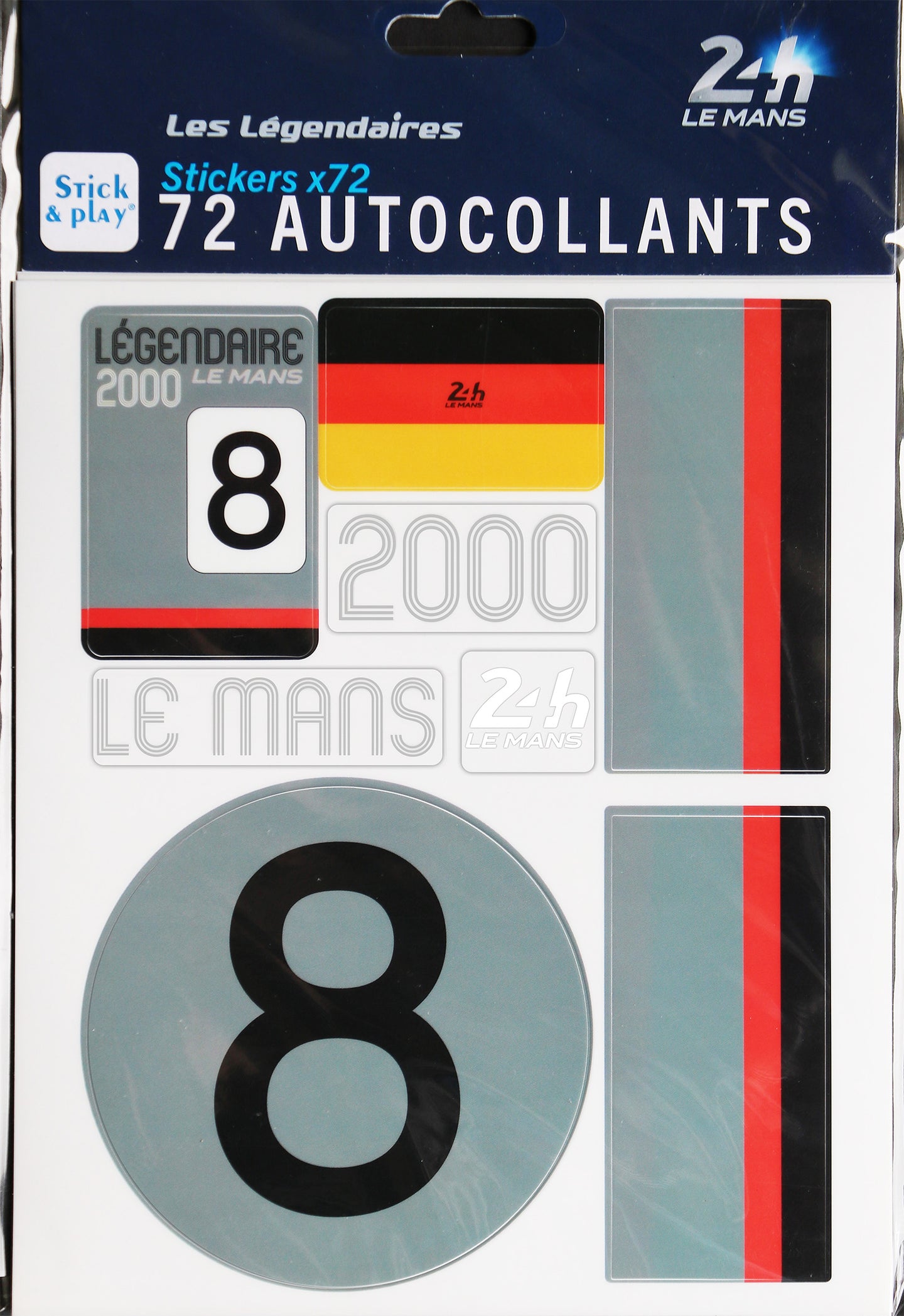 <transcy>24H LEGENDE - Pack of 5 repositionable sticker sheets - 2000</transcy>