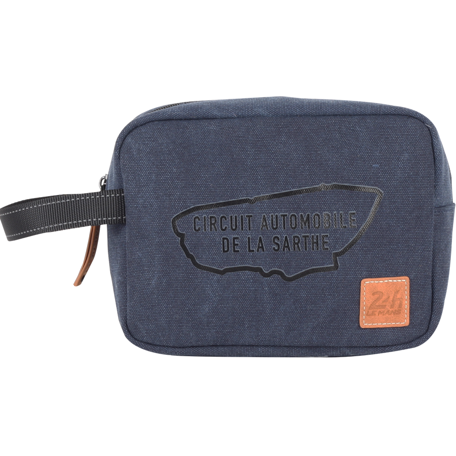 Trousse de Toilette 24H - Bleue, Élégante et Pratique en Coton 23 x 17 x 10 cm - LÉGENDE