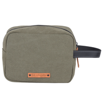 Charger l&#39;image dans la galerie, Trousse de Toilette 24H - Kaki, Élégante et Pratique en Coton 23 x 17 x 10 cm - LÉGENDE
