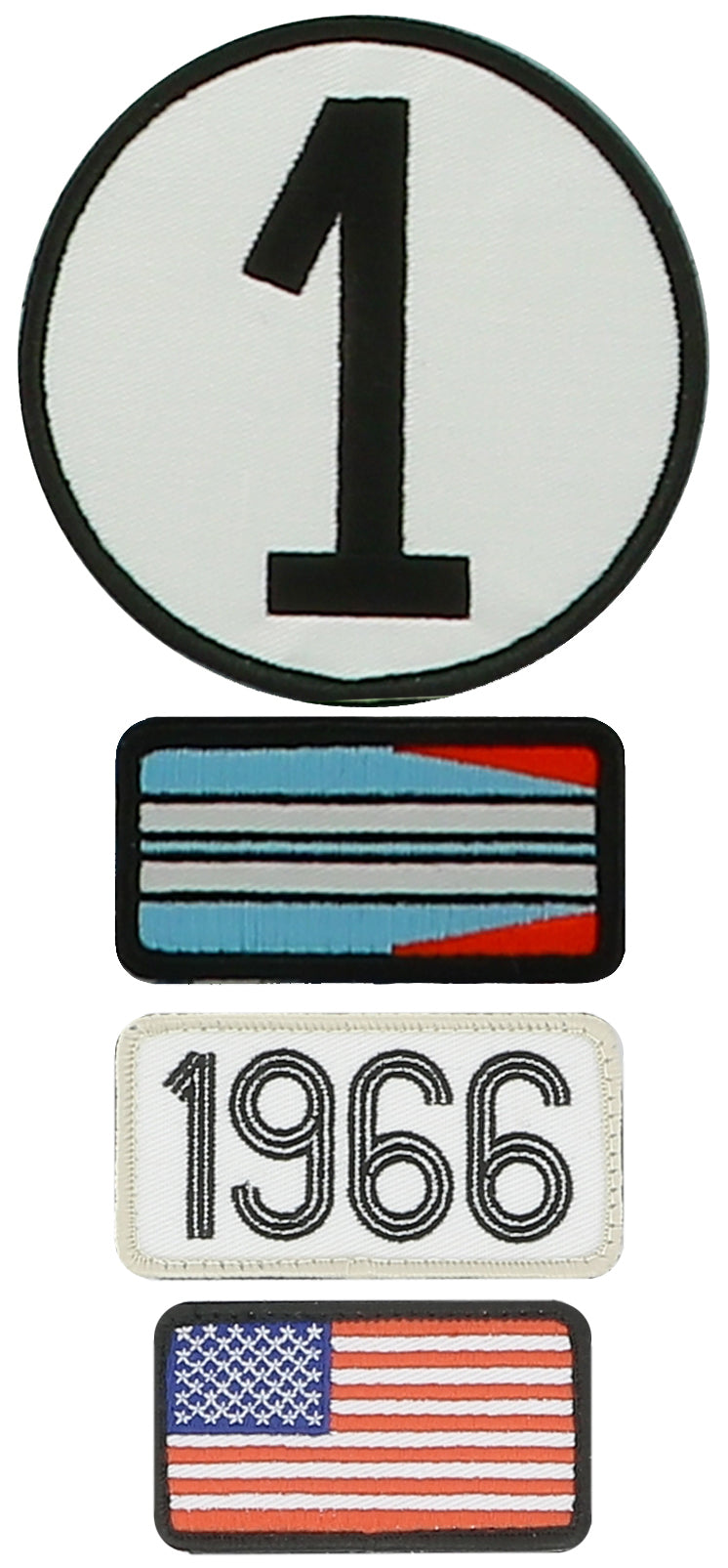 <transcy>24H LEGENDE - Pack of 4 repositionable embroidered patches - 1966-N1</transcy>